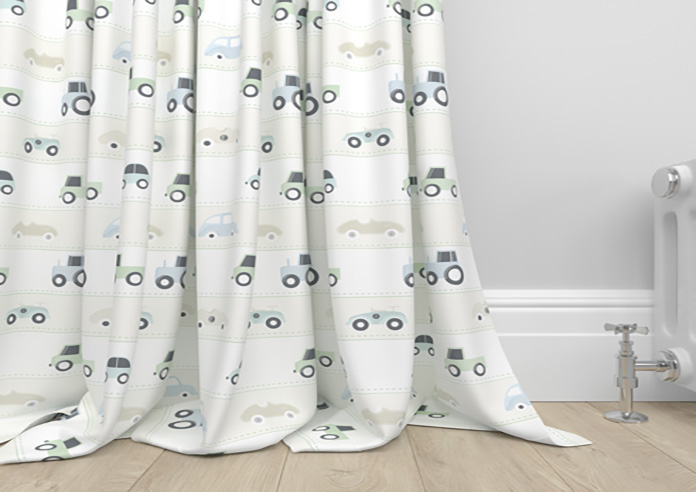 Brum Brum, Neutral - Made to Measure Curtains - Image 6